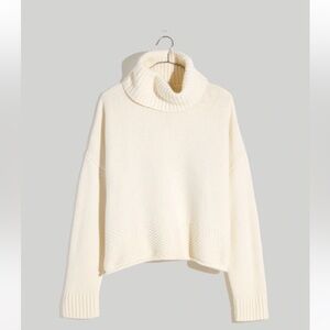 Madewell Cream Cowl Neck Sweater
